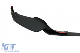 Front Bumper Spoiler suitable for BMW 5 Series G30 G31 Limousine Touring (2017-up) M5 Design Black-image-6076008