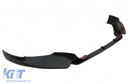 Front Bumper Spoiler suitable for BMW 5 Series G30 G31 Limousine Touring (2017-up) M5 Design Black-image-6076010