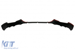 Front Bumper Spoiler suitable for BMW 5 Series G30 G31 Limousine Touring (2017-up) M5 Design Black-image-6076012