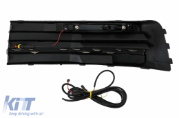 Front Bumper Spoiler with LED DRL Daytime Running Lights and Roof Spoiler suitable for VW Transporter T6 (2016-up) Sportline Design-image-6052807