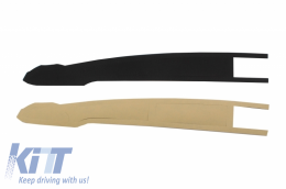 Front Bumper Spoiler with LED DRL Daytime Running Lights and Roof Spoiler suitable for VW Transporter T6 (2016-up) Sportline Design-image-6052814