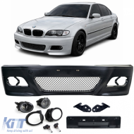 Front bumper sport + ABE + clear fog lights for BMW E46 Sedan Touring LCI - ODFBB6042707