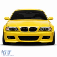 Front bumper sport + ABE + fog lights smoke for BMW E46 coupe convertible-image-6328168
