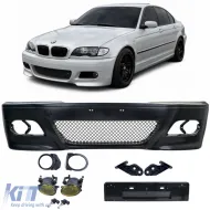 image-37-Front bumper sport + ABE + yellow fog lights for BMW E46 Sedan Touring LCI