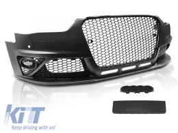 FRONT BUMPER SPORT BLACK PDC fits AUDI  A4 B8 12-15-image-6267884