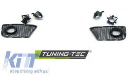 FRONT BUMPER SPORT CHROME BLACK fits AUDI A3 08-12-image-6267225