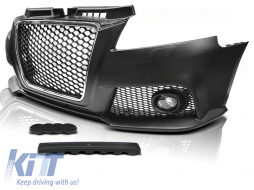 FRONT BUMPER SPORT CHROME BLACK fits AUDI A3 08-12 - TTFBA6029696