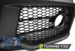 FRONT BUMPER SPORT CHROME BLACK fits AUDI A4 04-08-image-6267336