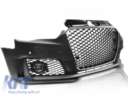 FRONT BUMPER SPORT CHROME BLACK PDC fits AUDI A3 12-16