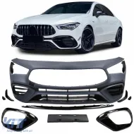 image-47-Front bumper sport look with trims suitable for Mercedes CLA C118 from 19
