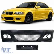 image-44-Front bumper sport with ABE fits for 3 Series BMW E46 Coupe Convertible 1999-2007