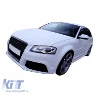 Front Bumper suitable for Audi A3 8P 08-12 Facelift RS3 Look With Black Grille-image-6296924