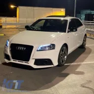 Front Bumper suitable for Audi A3 8P 08-12 Facelift RS3 Look With Black Grille-image-6296925