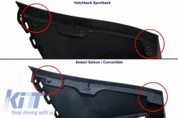 Front Bumper suitable for Audi A3 8V 11-16 Sedan / Cabrio RS3 Look-image-6319751