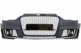 Front Bumper suitable for Audi A3 8V (2012-2015) with Rear Bumper Air Diffuser and Exhaust Tips Hatchback Sportback RS3 Design-image-6030997