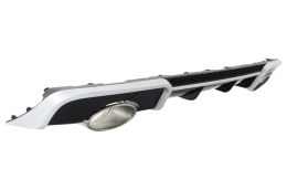 Front Bumper suitable for Audi A3 8V (2012-2015) with Rear Bumper Air Diffuser and Exhaust Tips Hatchback Sportback RS3 Design-image-6031005