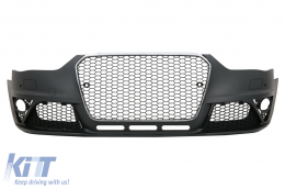 Front Bumper suitable for Audi A4 B8 Facelift (2012-2015) RS4 Design-image-6079583