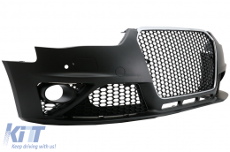 Front Bumper suitable for Audi A4 B8 Facelift (2012-2015) RS4 Design-image-6079585