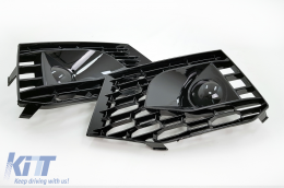 Front Bumper suitable for Audi A4 B9 8W Limousine Avant (2016-2018) Quattro RS4 Design-image-6073631