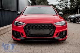 Front Bumper suitable for Audi A4 B9 8W Limousine Avant (2016-2018) Quattro RS4 Design-image-6073632