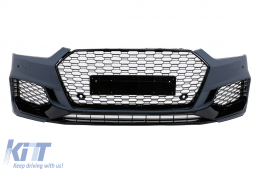 Front Bumper suitable for Audi A5 F5 (2017-2019) Quattro RS5 Design - FBAUA5F5RSWOFL