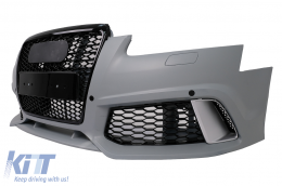 Front Bumper suitable for Audi A6 C6 4F Sedan Avant (2004-2010) RS6 Look-image-6067844