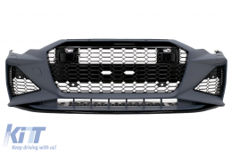 Front Bumper suitable for Audi A6 C8 4K (2018-Up) RS6 Design - FBAUA64KRSDDS