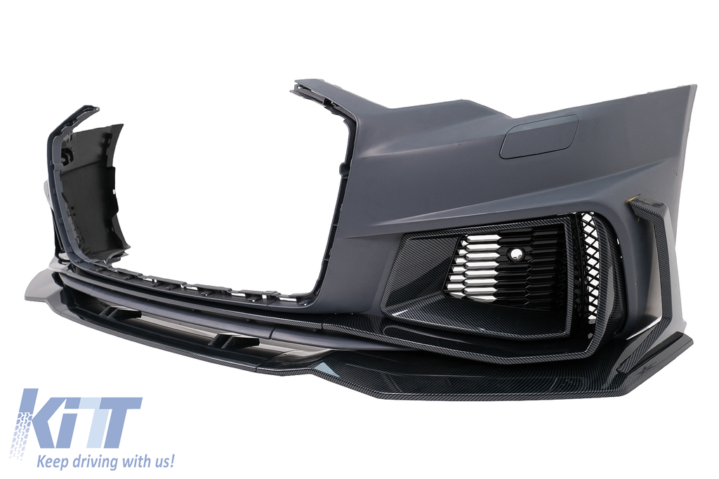 Carbon Fiber Lower Front Lip for Audi A6 Allroad C8 – Performance