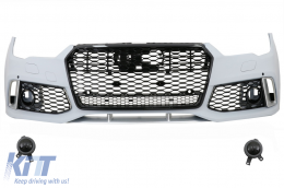 Front Bumper suitable for Audi A7 4G Facelift (2015-2018) With Grille RS7 Design - FBAUA74GFRSD