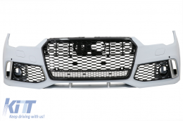 Front Bumper suitable for Audi A7 4G Facelift (2015-2018) With Grille RS7 Design-image-6075898