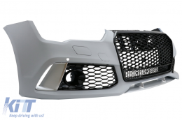 Front Bumper suitable for Audi A7 4G Facelift (2015-2018) With Grille RS7 Design-image-6075900