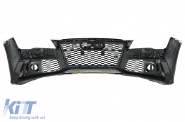Front Bumper suitable for Audi A7 4G Pre-Facelift (2010-2014) RS7 Design With Grille-image-6090393