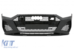 Front Bumper suitable for Audi A7 4K8 (2018-Up) RS7 Look - FBAUA74KRSWH