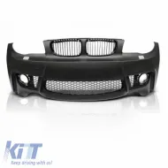 Front Bumper suitable for BMW 1 E81/82/87/88 04-13 1M Look with Grilles-image-6325567