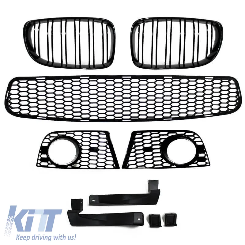 Front Bumper suitable for BMW 1 E81/82/87/88 04-11 1M Look With Grilles M4 Look Grilles