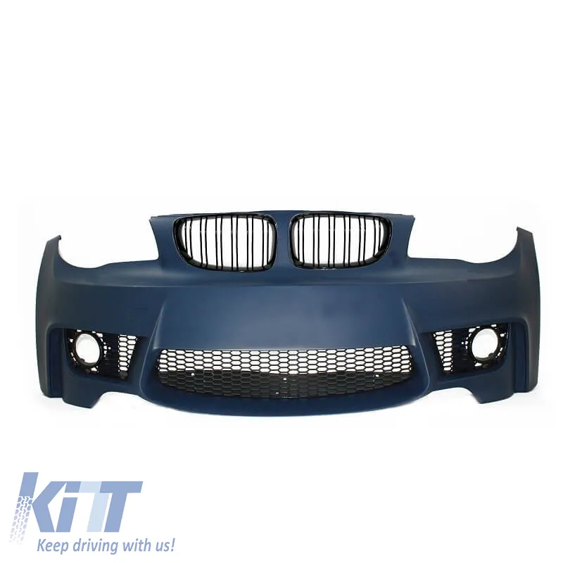 Front Bumper suitable for BMW 1 E81/82/87/88 04-11 1M Look With Grilles M4 Look Grilles