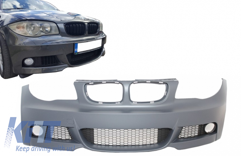 Front Bumper suitable for 1 Series E81 E82 E87 E88 (2009-up) M-tech M-Technik - CarPartsTuning.com