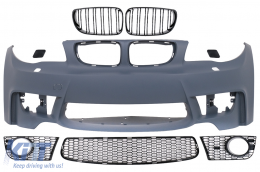 Front Bumper suitable for BMW 1 Series E81 E82 E87 E88 (2004-2011) M1 Design - FBBME87WPDCJ
