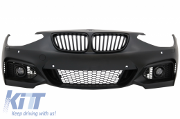 Front Bumper suitable for BMW 1 Series F20 F21 (2011-08.2014) With Fog Lights M2 M235 Design - FBBMF201MFL