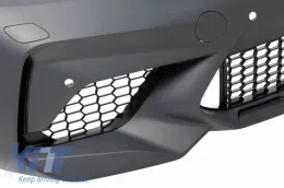 Front Bumper suitable for BMW 2 F22 Coupe F23 Cabrio (2014-2017) M2 Competition Look from ABS Plastic-image-6324655