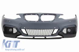 Front Bumper suitable for BMW 2 Series F22 F23 (2014-Up) Coupe Cabrio M-Performance Design - FBBMF22MPFL