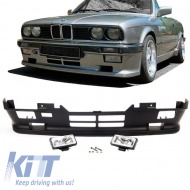 Front Bumper suitable for BMW 3 E30 83-85 Pre-Facelift M-Technik 1 Look With Fog Lights