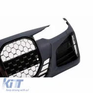 Front Bumper suitable for BMW 3 F30/F31 11-19 G20 / G80 M Look Black/ Chrome-image-6318066