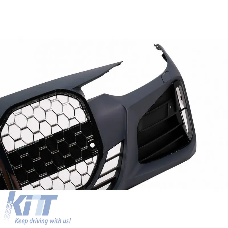Front Bumper suitable for BMW 3 F30/F31 11-19 G20 / G80 M Look Black/ Chrome