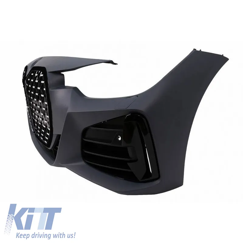 Front Bumper suitable for BMW 3 F30/F31 11-19 G20 / G80 M Look Black/ Chrome