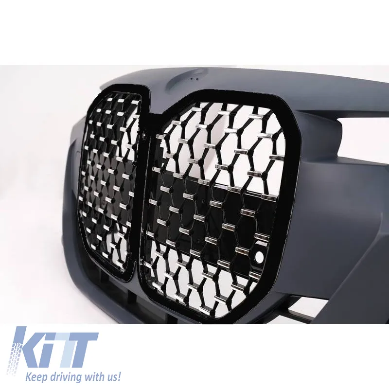 Front Bumper suitable for BMW 3 F30/F31 11-19 G20 / G80 M Look Black/ Chrome