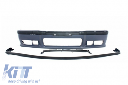Front Bumper suitable for BMW 3 Series E36 (1992-1998) with Spoiler Splitters Flaps M3 Design-image-6055836