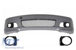 Front Bumper suitable for BMW 3 Series E46 Coupe Cabrio (1999-2007) M-tech M-technik M-Sport II Design Without Fog Lights