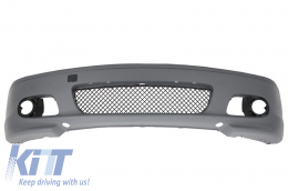 Front Bumper suitable for BMW 3 Series E46 Coupe Cabrio (1999-2007) M-tech M-technik M-Sport II Design Without Fog Lights-image-6023797