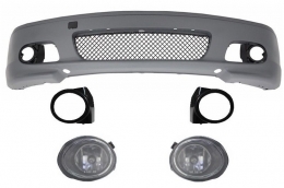 Front Bumper suitable for BMW 3 Series E46 Coupe Cabrio (1999-2007) M-tech M-technik M-Sport II Design With Fog Lights